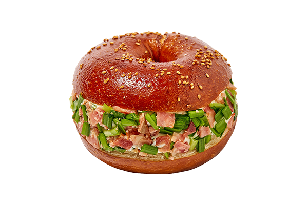 Scallion Bacon Cream Bagel